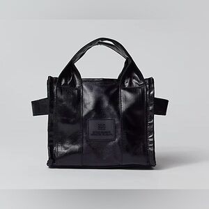LIKE NEW Urban Outfitters Sold Out BDG Serena Coated Denim Mini Tote Bag - Black